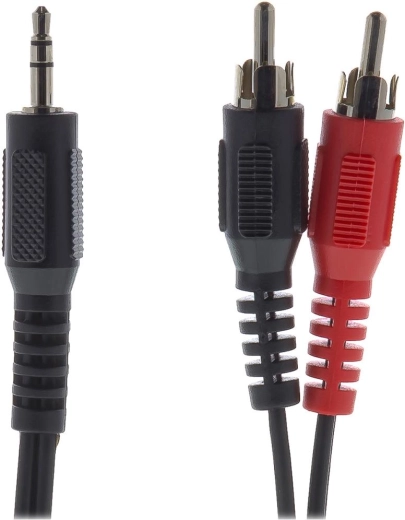 Cablu audio stereo Sencor jack de 3,5 mm la 2× RCA, 5 m
