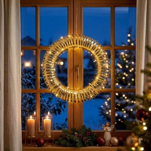 Lumină caldă cu 30 de LED-uri