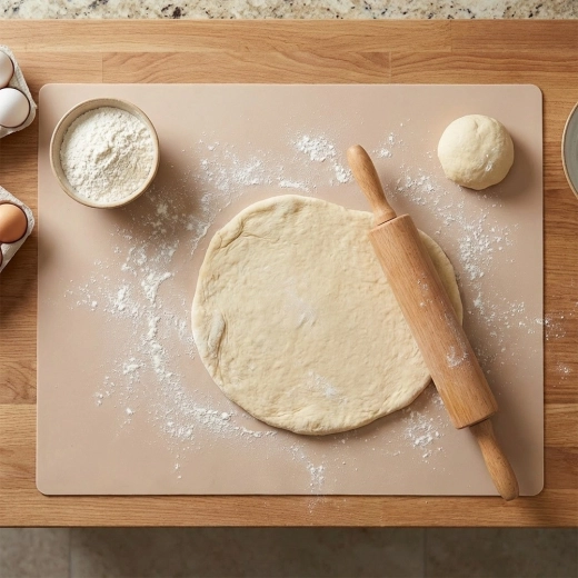 Suprafață antiaderentă pentru întinderea ușoară a aluatului