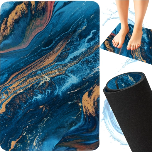 Covoraș de baie antiderapant cu uscare rapidă Ruhhy 60 × 40 cm