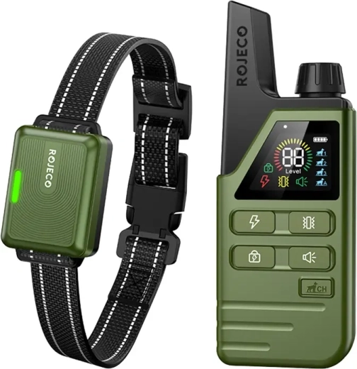 Zgarda de dresaj Rojeco DOG800 verde