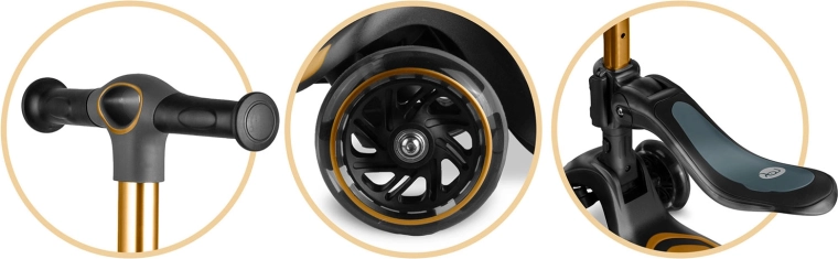 Crește odată cu copilul: ghidon și scaun reglabile