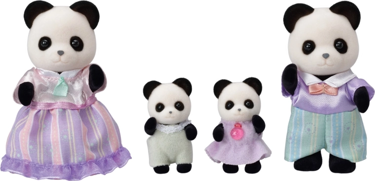 Familia de panda Sylvanian Families