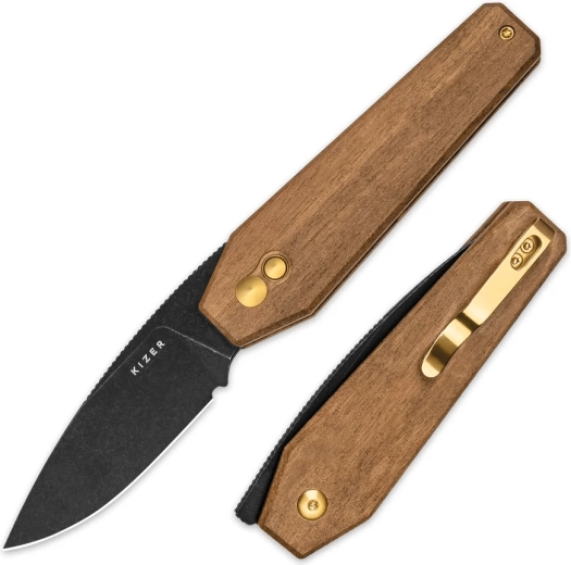 Button lock, front flipper și clip de buzunar pentru EDC