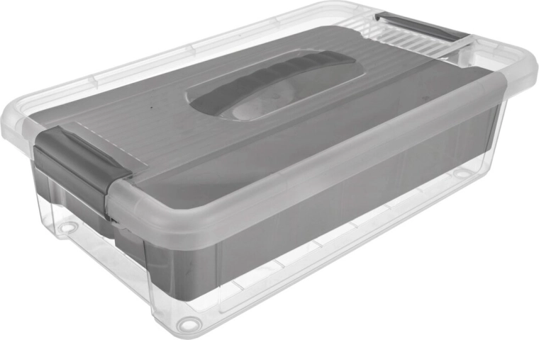 Cutie de depozitare UH MULTI Stormax dreptunghiulară 6 l cu inserție gri