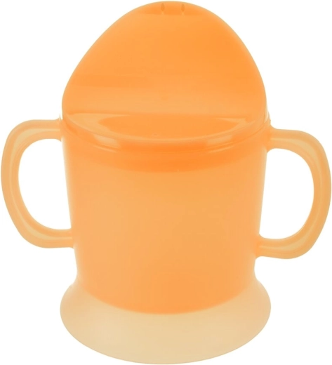 Căniță din plastic pentru copii cu cioc, 0,23 l, portocalie