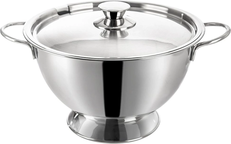 Bol pentru supă din inox cu capac Orion 4,5 l