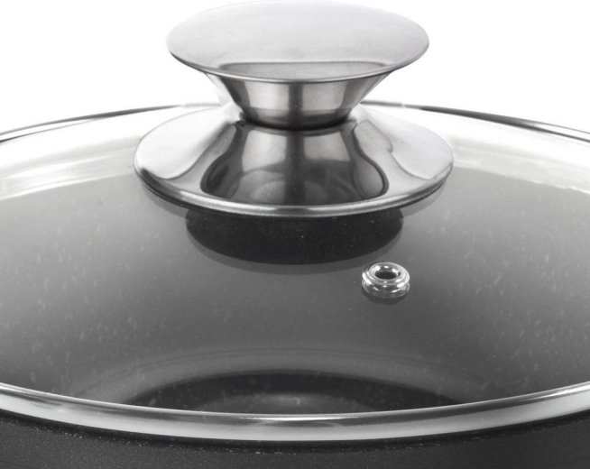 Capac din sticlă cu supapă de abur