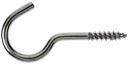 Cârlig deschis cu filet 80 × 4,2 mm, zincat, 100 buc.