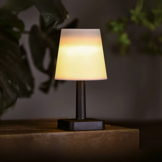 Lampă de masă solară albă cu lumină LED albă caldă