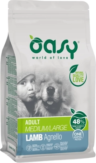 Oasy One Animal Protein Adult Medium/Large miel 2,5 kg