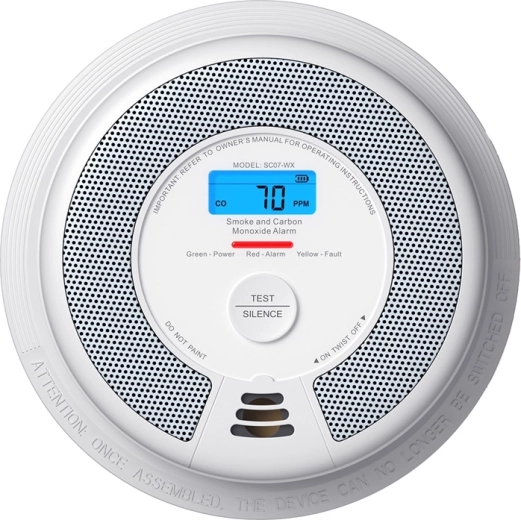 X-Sense detector inteligent Wi‑Fi de fum și monoxid de carbon