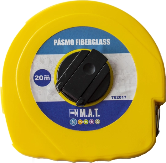 Ruletă de măsurare din fibră de sticlă 20 m, 13 mm