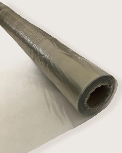 Folie de protecție pentru construcții tip semi-mânecă 2 × 50 m, 50 µm, transparentă