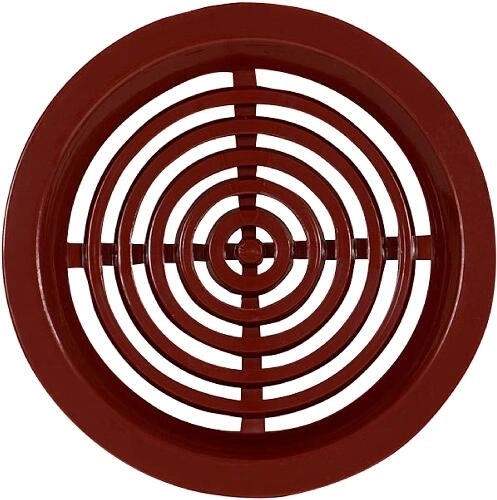 Grilă de ventilație din plastic de 50 mm - 4 buc. – Maro