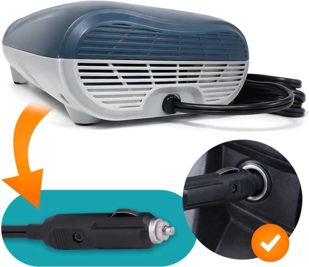 Alimentare din priza auto de 12 V și funcție de dezumflare