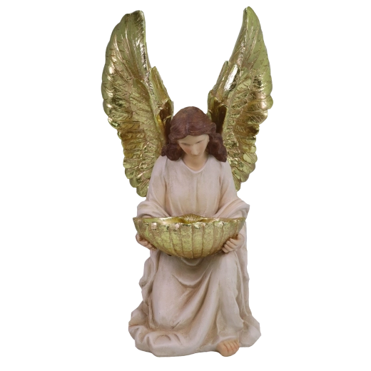 Figurină decorativă de Crăciun înger din rășină 50 cm - 1 bucată
