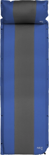 Saltea autogonflabilă cu pernă integrată NILS Camp albastră
