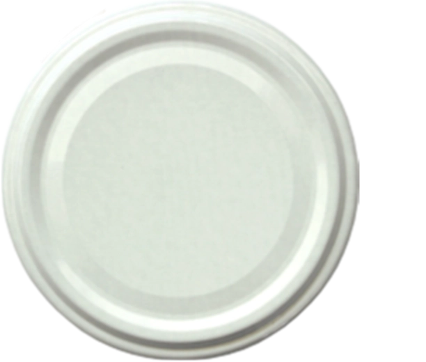 Capac pentru borcane 89 mm, alb, cu 6 cleme