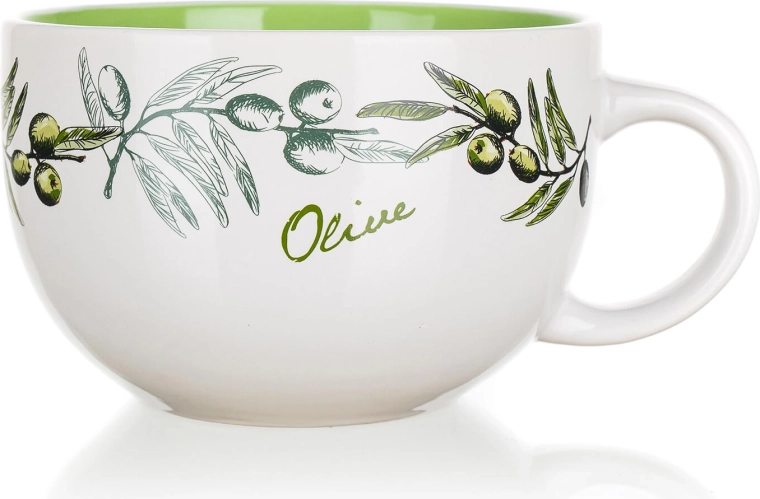 Cană ceramică Jumbo Olives 660 ml