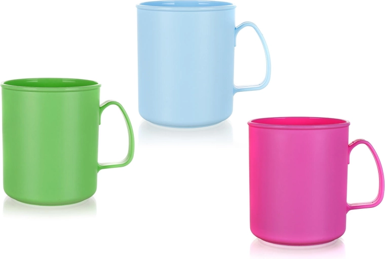 Cană din plastic 0,3 l – mix de culori