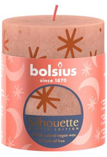 Lumânare rustică caramel crem 80 × 68 mm