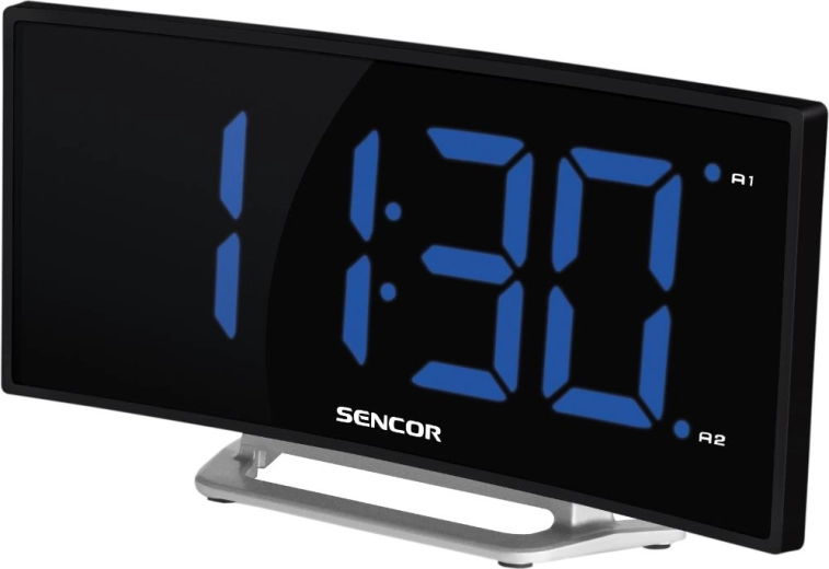 Ceas deșteptător digital Sencor cu afișaj LED albastru