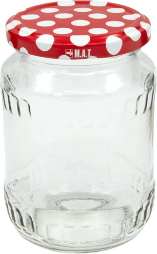 Borcane pentru conservare 370 ml TWIST 66 cu capac cu buline, set 8 buc
