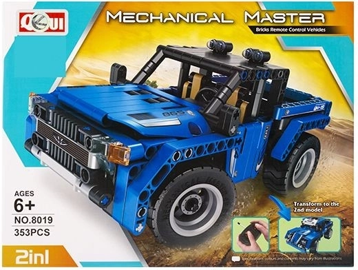Set de construcție mașină RC 2 în 1 - 1 bucată