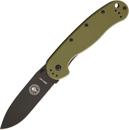 ESEE Avispa Black OD Green cuțit de buzunar outdoor 8,9 cm, negru/verde, FRN