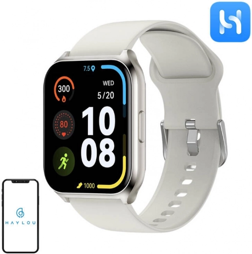 Ceas inteligent Haylou LS02 Pro argintiu