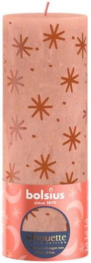 Lumânare rustică 190 × 68 mm – caramel cremos