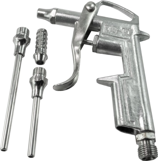 Pistol pneumatic de suflat cu duze interschimbabile de 16, 50 și 80 mm