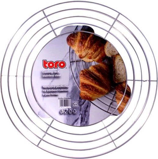Toro suport/grătar din sârmă din inox pentru prăjituri 32,5 cm