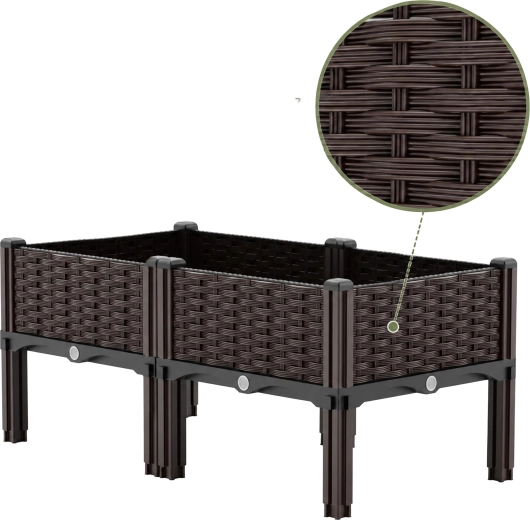 Aspect elegant de ratan în culoare maro