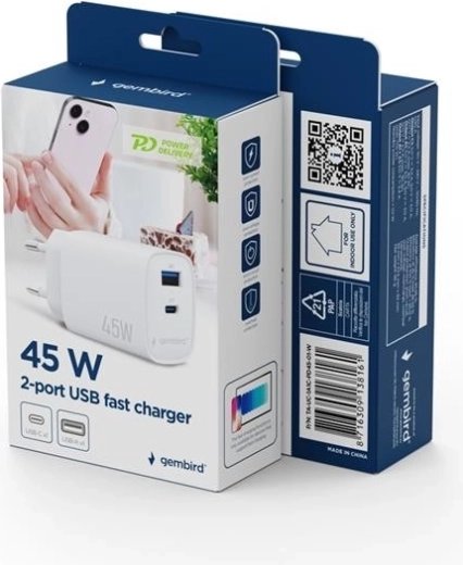 Putere de 45 W pentru încărcare rapidă