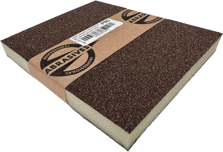 Burete abraziv 4 fețe 100 × 70 × 25 mm, granulație 220