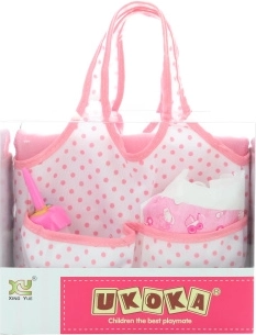 Geantă cu accesorii pentru păpușă