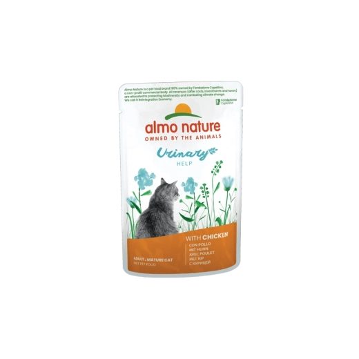 Almo Nature Urinary Help pliculeț cu pui pentru pisici 70 g