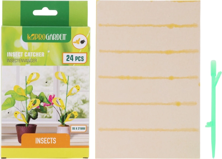 Plăci adezive pentru dăunători 9,5 × 2,1 cm cu suporturi
