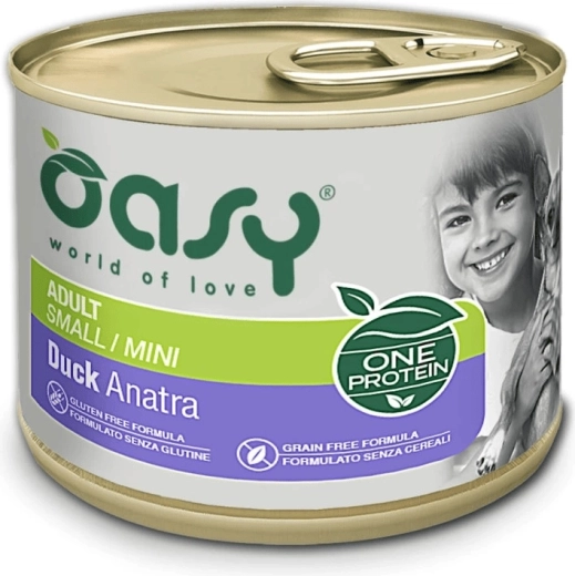 Oasy One Protein Adult Small/Mini pate de rață 200 g