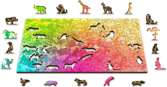 Puzzle reversibil 2în1
