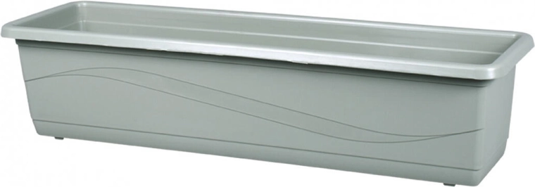 Jardinieră Lobelia Modern 60 cm – ghiveci dreptunghiular din plastic verde deschis