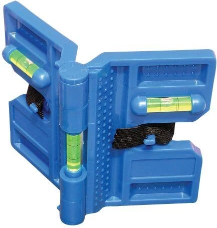 Nivelă pentru stâlpi cu 3 fiole și magnet