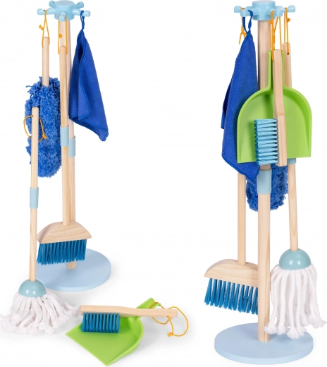 Set de curățenie din lemn pentru copii 7 piese ecotoys