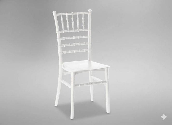 Scaun din plastic Diamond – alb