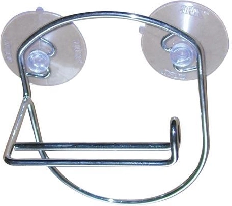 Suport pentru hârtie igienică, crom, 12 × 18 × 7,5 cm