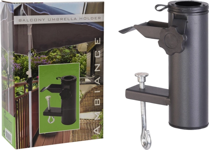 Suport de balcon pentru umbrelă, oțel, antracit, diametru 54 mm