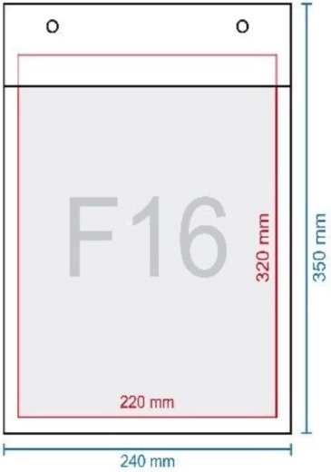 Plic cu bule F16 240 × 350 mm AROFOL