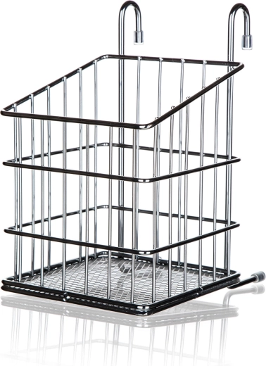 Coș suspendat pentru tacâmuri VARIELLA, crom, 12 × 15 × 19 cm